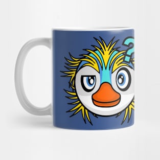 Confused Super Penguin Mug